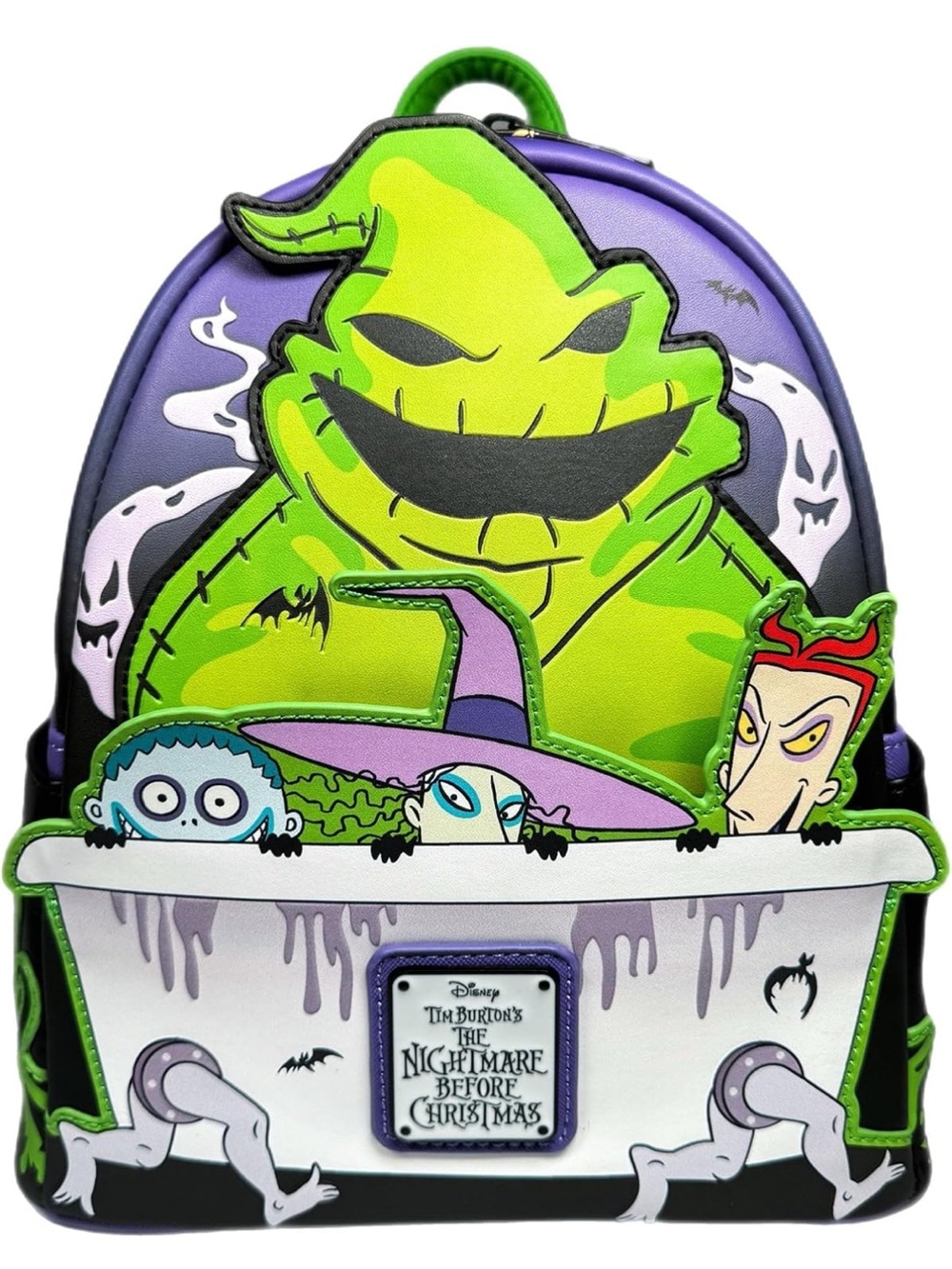 Oogie Boogie Lock Shock and Barrel Light up & Glow in the Dark Mini Backpack NWT